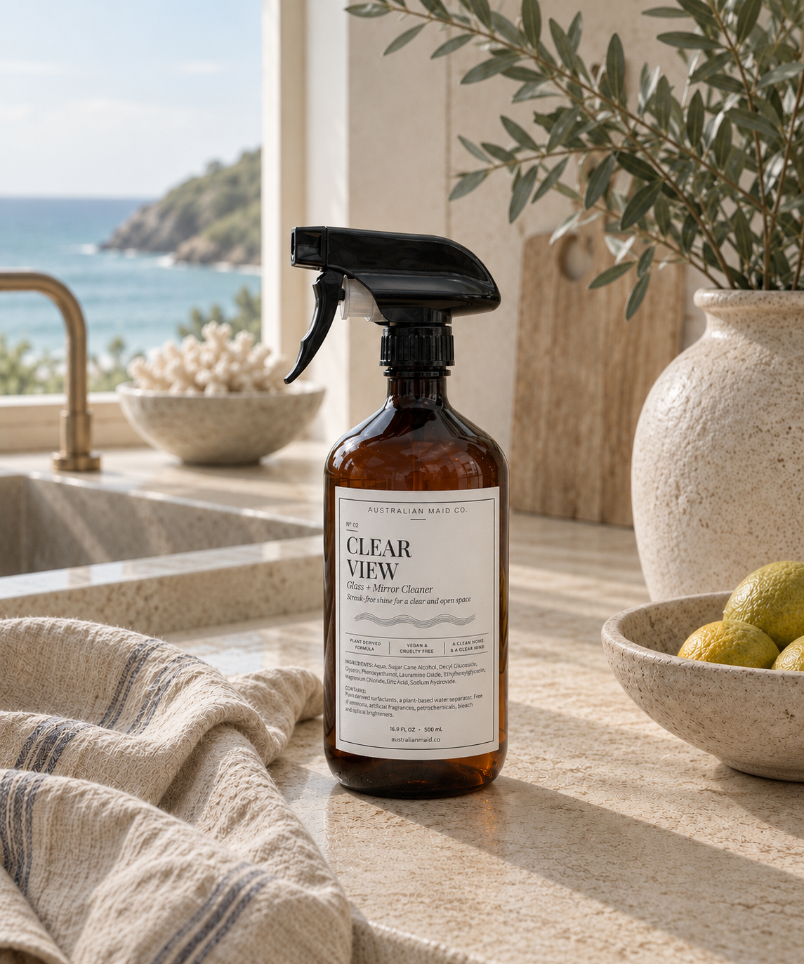 Clear View - Streak-Free Natural Glass Cleaner